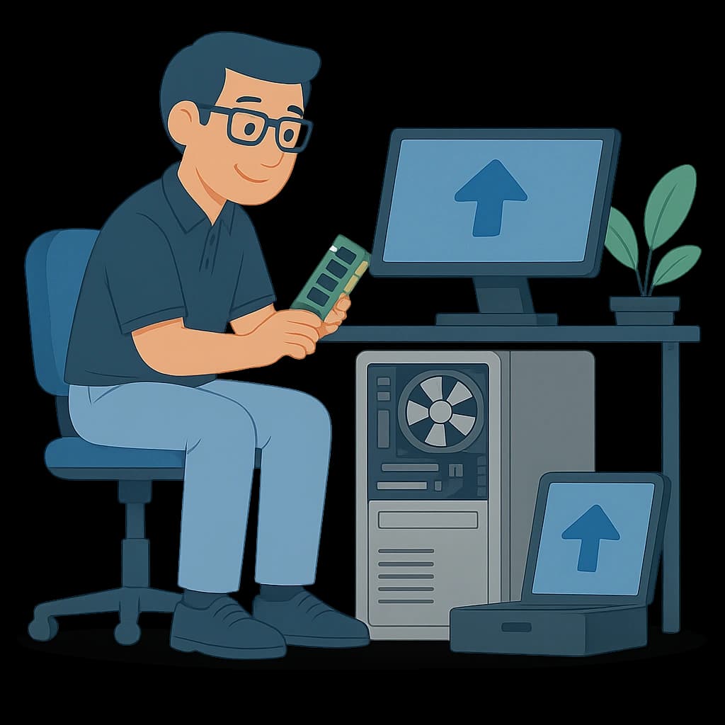 Computer hardware upgrade service