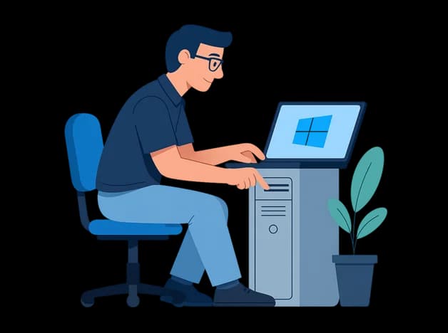 Windows installation on a computer