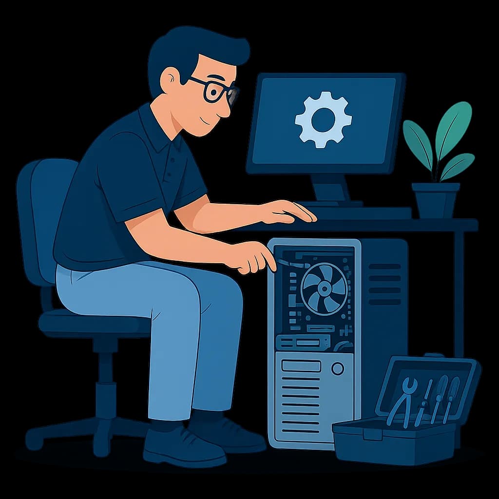 Computer hardware repair service